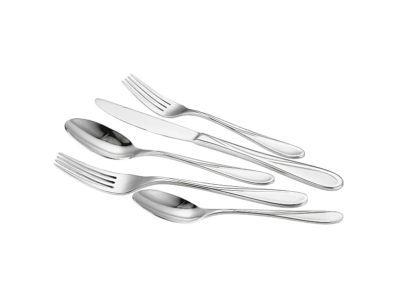 Besteckset SucceBuy 30-teiliges Besteckset aus Edelstahl, Langlebiges Essgeschirr mit Hochglanzoberfläche, Spülmaschinenfestes Geschirr