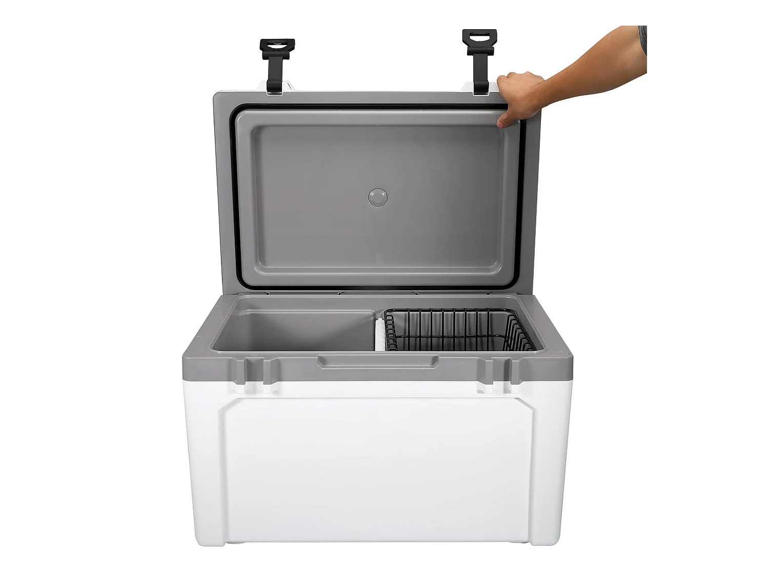 Glacière SucceBuy Glacière Rigide de 52 Litres, Glacière Portable Isolée Pouvant Contenir 50 Canettes