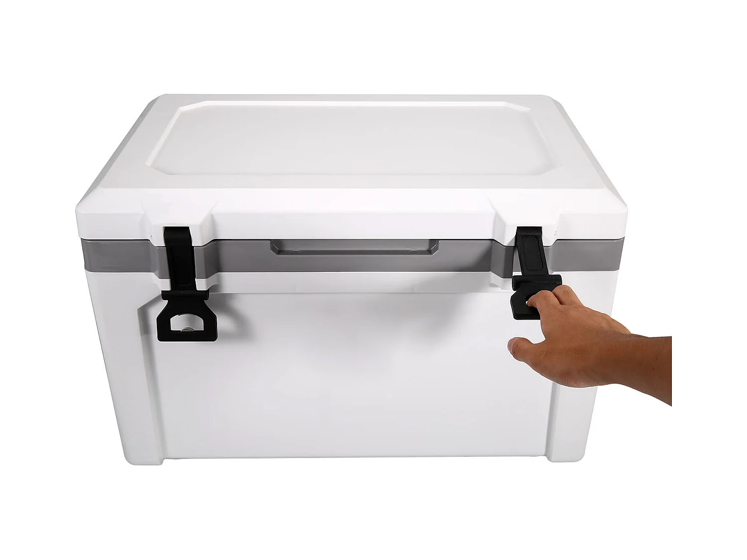 Kühler SucceBuy Tragbare, Isolierte Kühlbox mit 52 Litern Fassungsvermögen, Robuste Kühlbox für 50 Dosen, für Camping, Strand, Hält Eis 6 Tage Lang Frisch