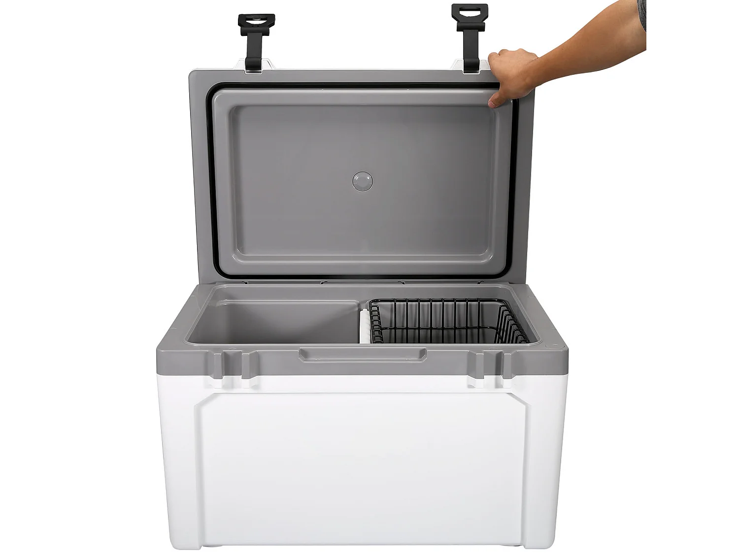 Glacière SucceBuy Glacière Rigide de 52 Litres, Glacière Portable Isolée Pouvant Contenir 50 Canettes