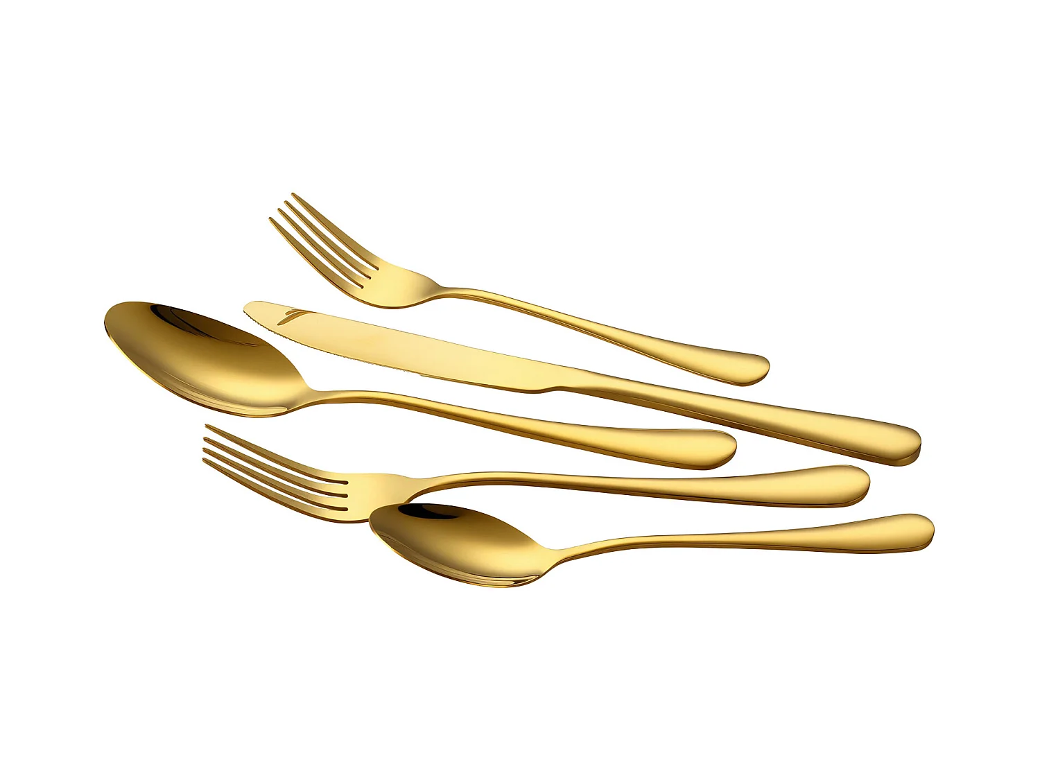 Ensemble de Couverts SucceBuy Ensemble de Couverts en Acier Inoxydable 60 Pièces, Couverts pour 12 Personnes, Cuisine.