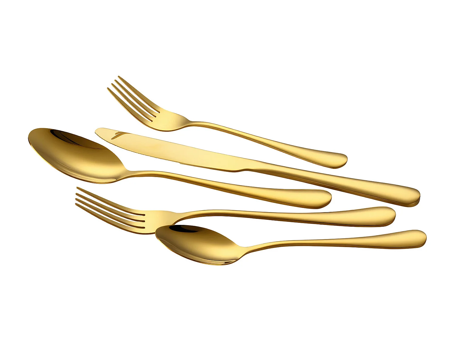 Conjunto de Talheres SucceBuy Conjunto de Talheres em Aço Inoxidável com 60 Peças para 12 Pessoas, Serviço de Cozinha.