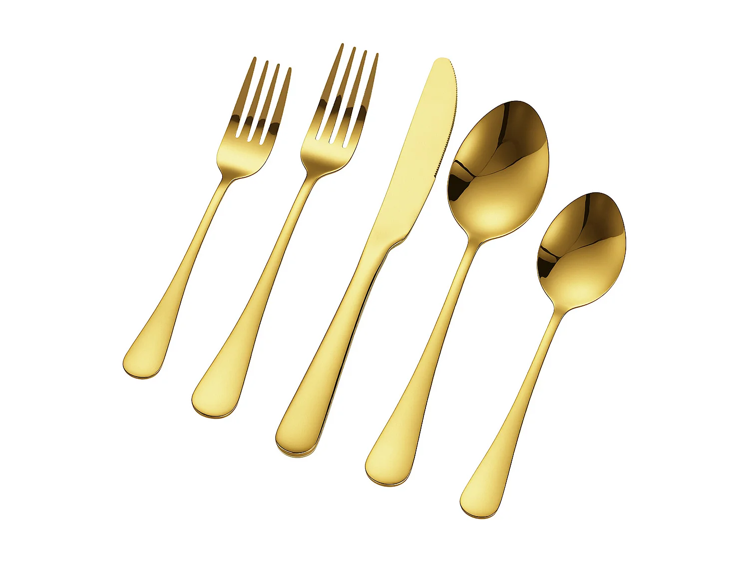 Conjunto de Talheres SucceBuy Conjunto de Talheres em Aço Inoxidável com 60 Peças para 12 Pessoas, Serviço de Cozinha.