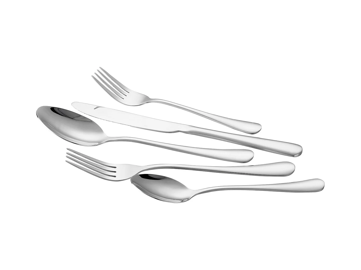 Ensemble de Couverts SucceBuy Ménagère 30 Pièces en Acier Inoxydable, Couverts pour 6 Personnes, Ustensiles de Cuisine.