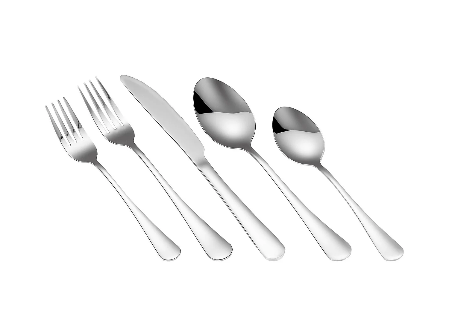 Ensemble de Couverts SucceBuy Ménagère 30 Pièces en Acier Inoxydable, Couverts pour 6 Personnes, Ustensiles de Cuisine.