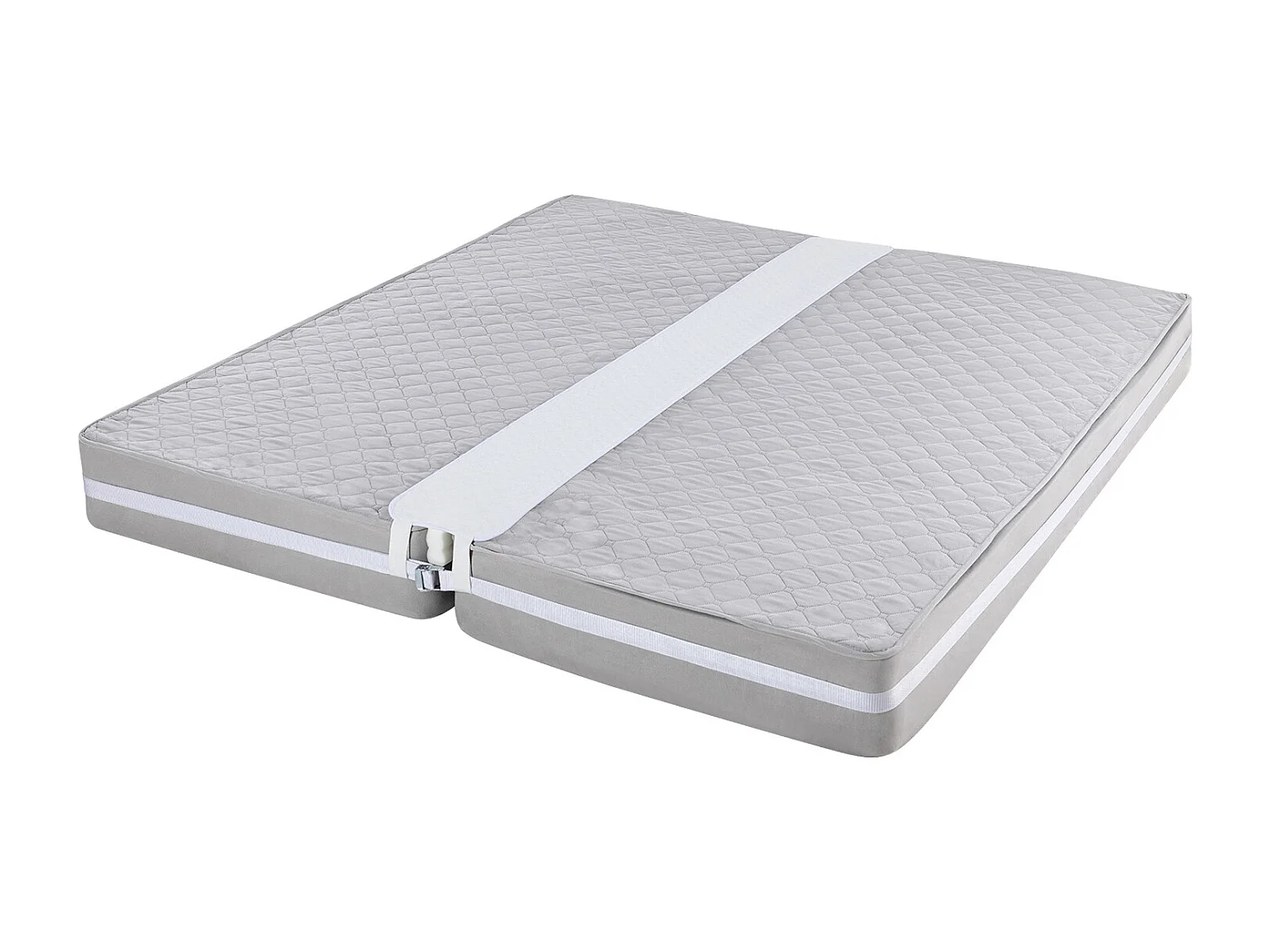 Ponte Letto 190.5 x 25.4 cm SucceBuy, Kit di Conversione Letto King Size con Anello in Metallo