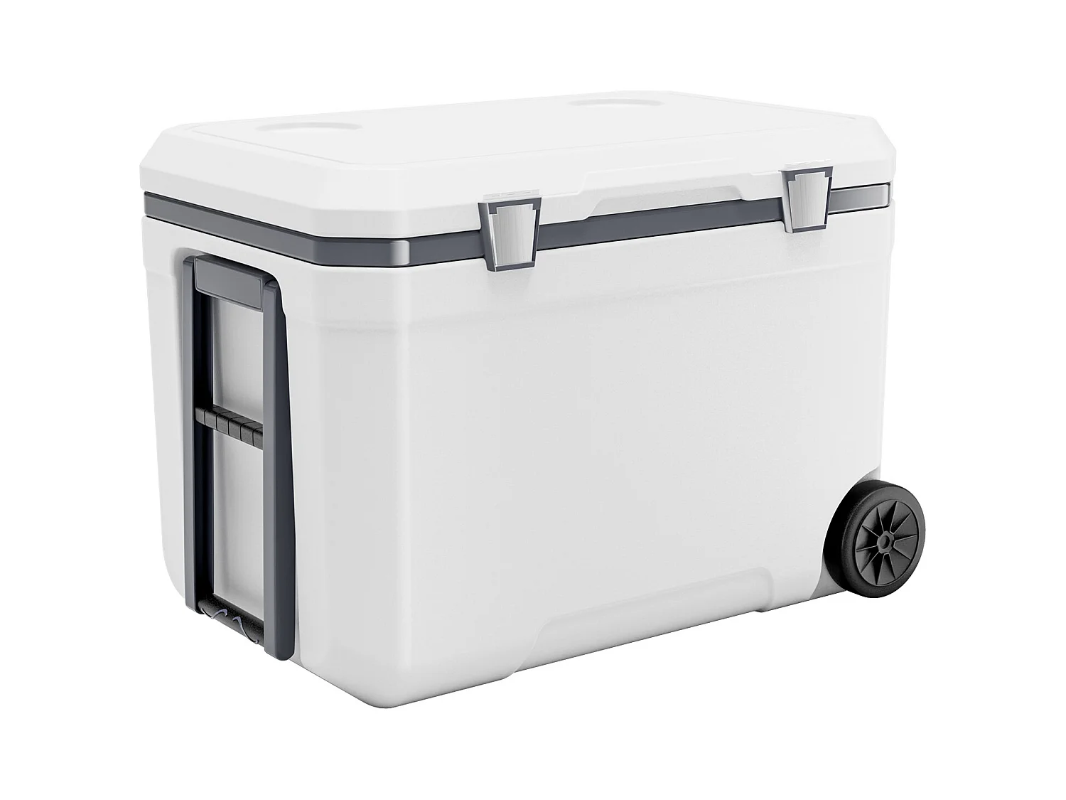 Glacière SucceBuy Glacière Portable 42,5 L avec Roulettes, Conception Isolée pour la Rétention de la Glace, Idéale pour les Pique-Niques