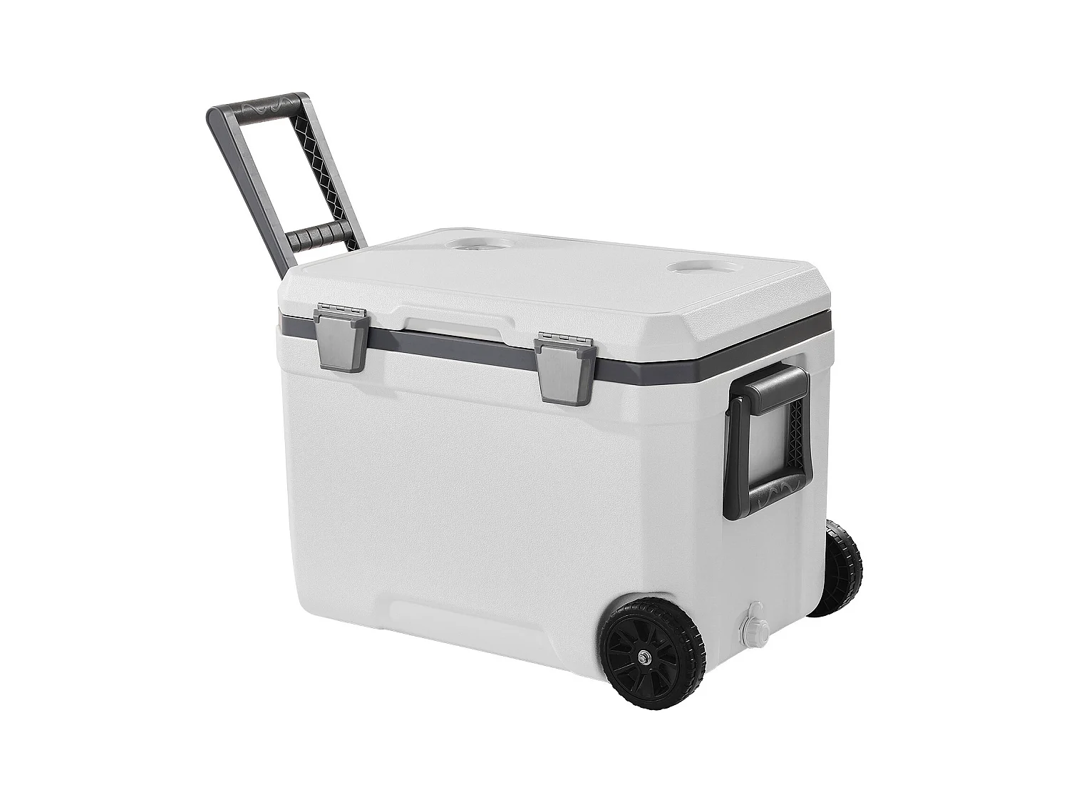 Glacière SucceBuy Glacière Portable 42,5 L avec Roulettes, Conception Isolée pour la Rétention de la Glace, Idéale pour les Pique-Niques