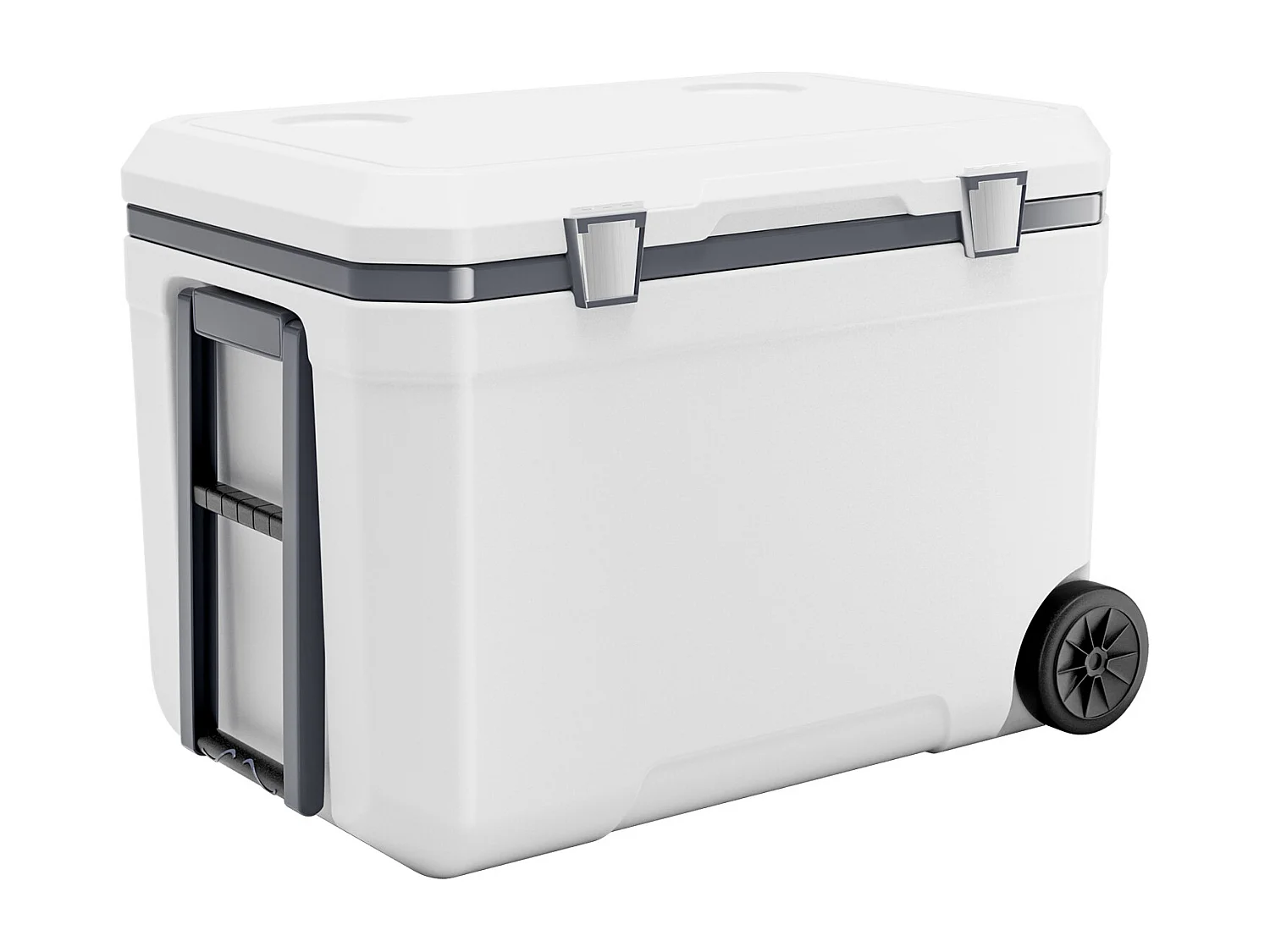 Glacière SucceBuy Glacière Portable 42,5 L avec Roulettes, Conception Isolée pour la Rétention de la Glace, Idéale pour les Pique-Niques