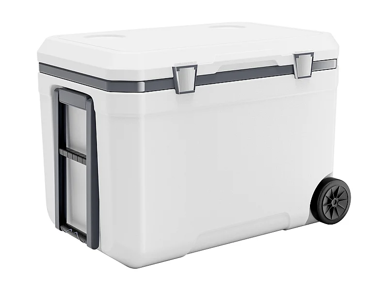 Glacière SucceBuy Glacière Portable 42,5 L avec Roulettes, Conception Isolée pour la Rétention de la Glace, Idéale pour les Pique-Niques