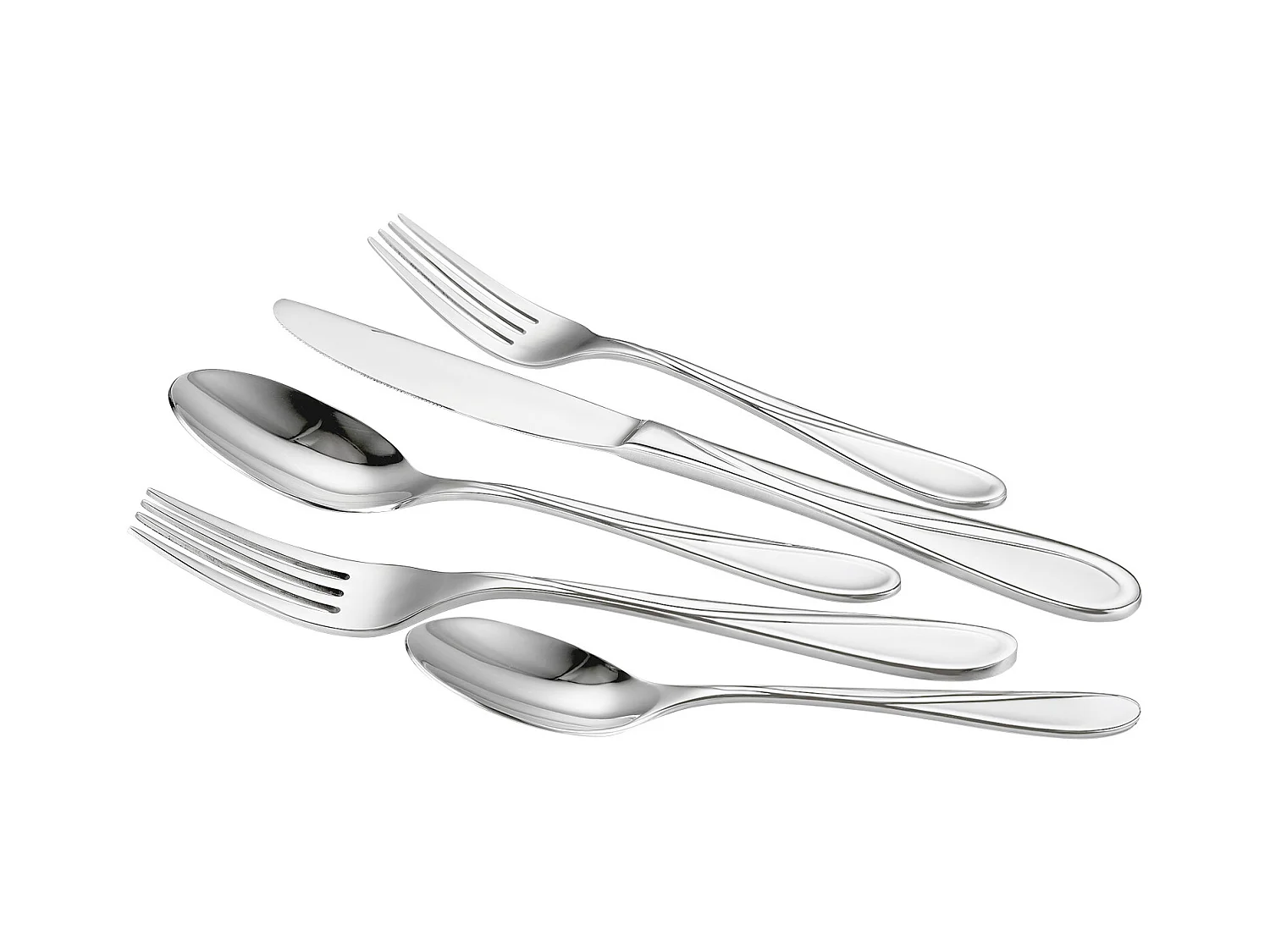 Ensemble de Couverts SucceBuy Ménagère 65 Pièces en Acier Inoxydable, Couverts pour 12 Personnes, Cuisine.