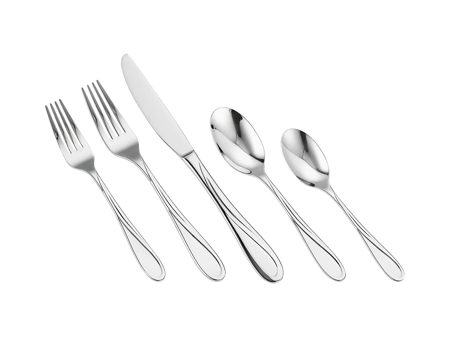 Ensemble de Couverts SucceBuy Ménagère 65 Pièces en Acier Inoxydable, Couverts pour 12 Personnes, Cuisine.