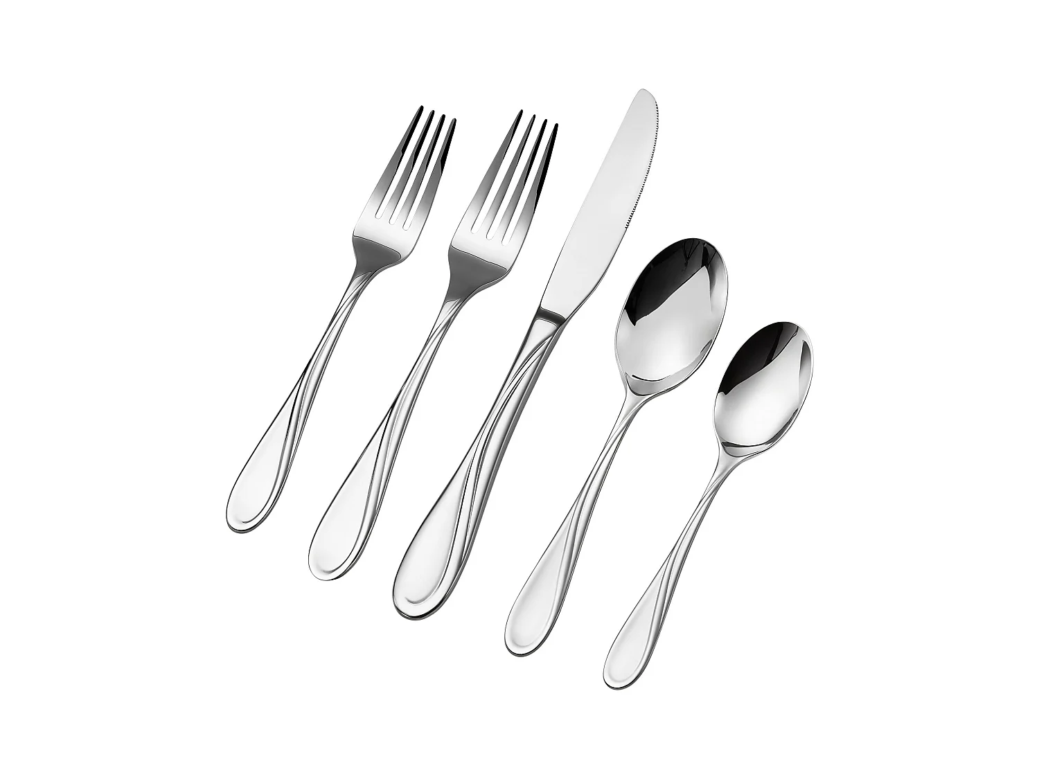 Ensemble de Couverts SucceBuy Ménagère 65 Pièces en Acier Inoxydable, Couverts pour 12 Personnes, Cuisine.