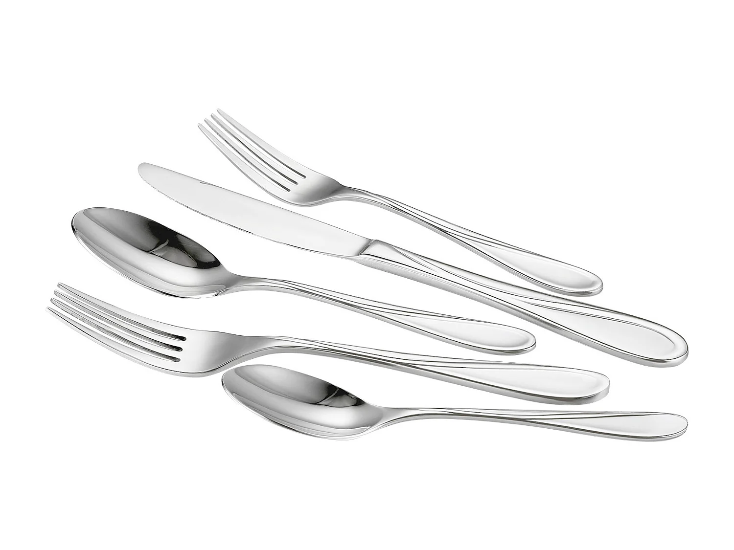 Ensemble de Couverts SucceBuy Ménagère 65 Pièces en Acier Inoxydable, Couverts pour 12 Personnes, Cuisine.