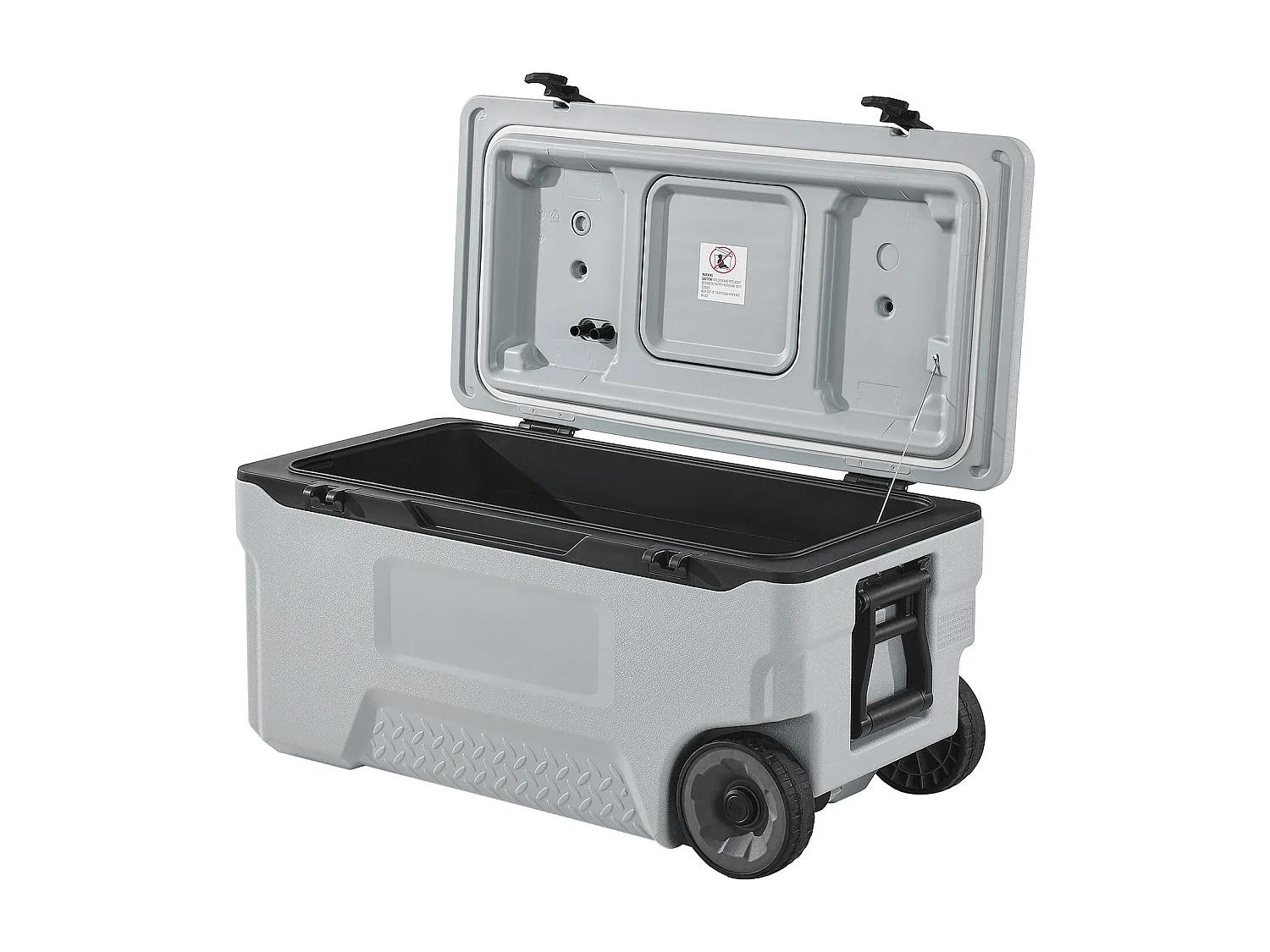 Enfriador SucceBuy Nevera Portátil con Aislamiento Rígido de 70 Litros, con Ruedas, Bolsa Térmica para Almacenar Hielo, Asas Resistentes