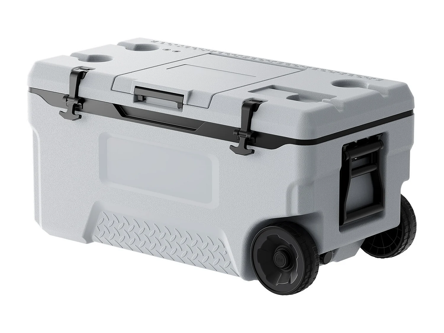 Enfriador SucceBuy Nevera Portátil con Aislamiento Rígido de 70 Litros, con Ruedas, Bolsa Térmica para Almacenar Hielo, Asas Resistentes