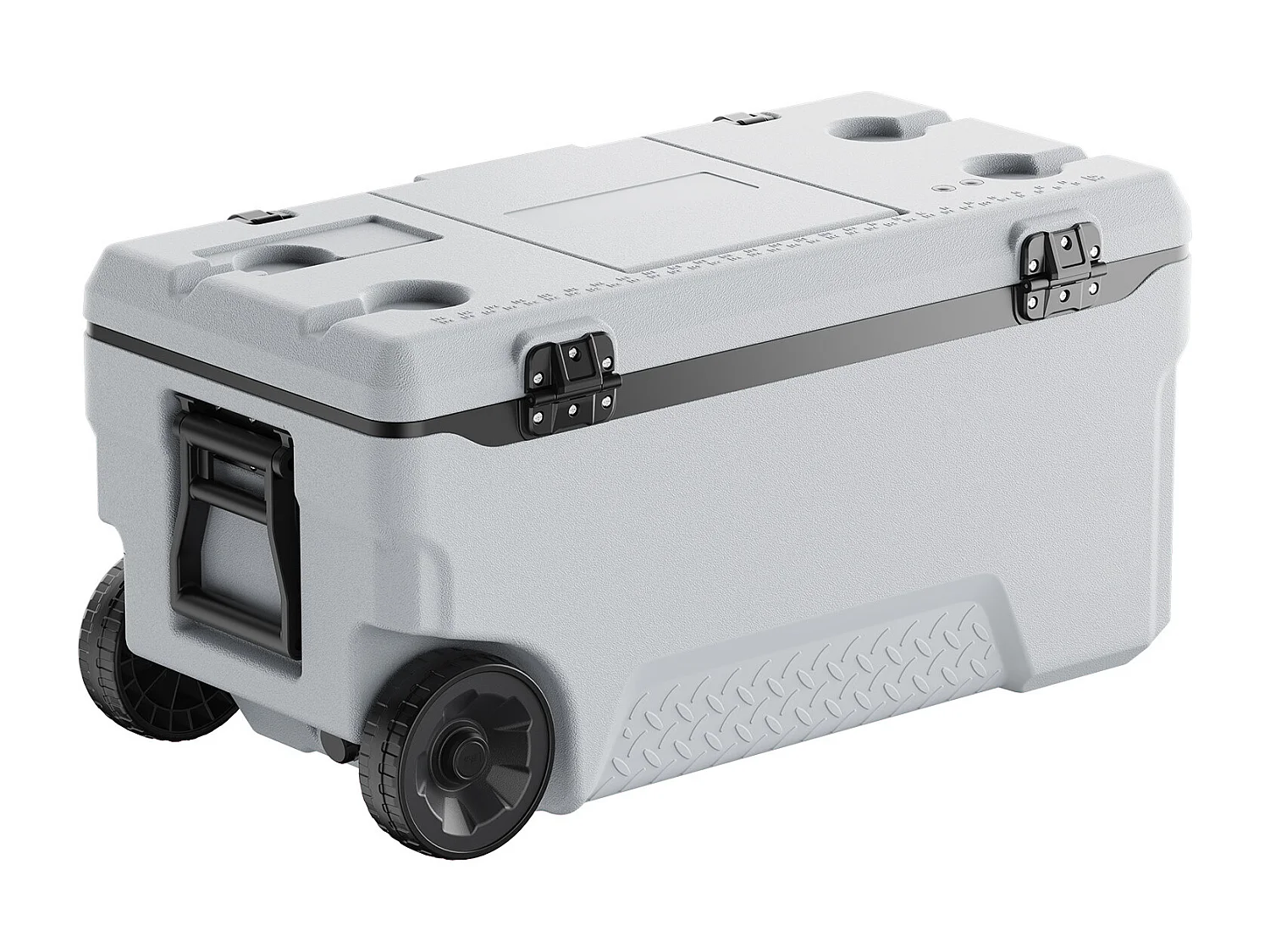 Enfriador SucceBuy Nevera Portátil con Aislamiento Rígido de 70 Litros, con Ruedas, Bolsa Térmica para Almacenar Hielo, Asas Resistentes