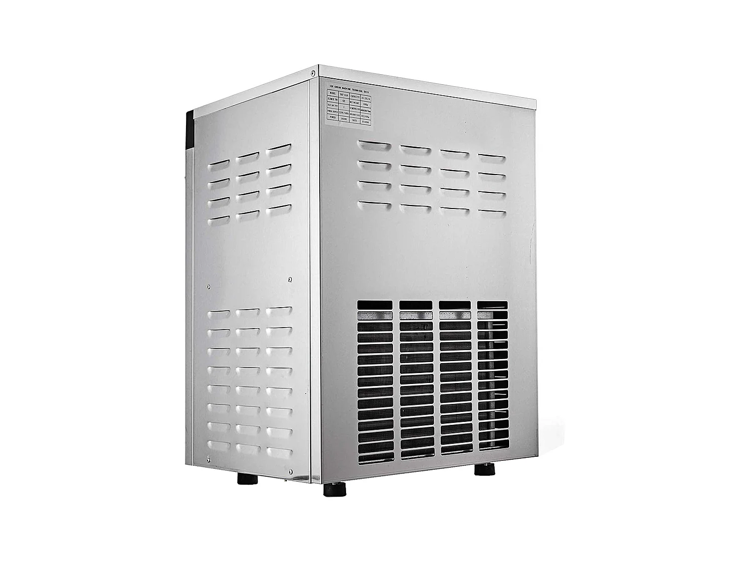 Machine à Crème Glacée SucceBuy dure Commerciale, 16-20L Britanniques/Heure, Acier Inoxydable