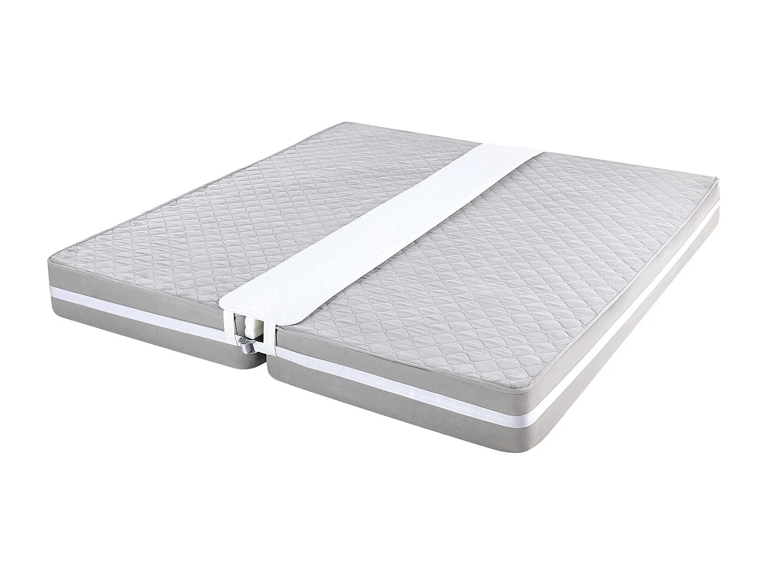 Pont de Lit 20,32 x 30,5 cm SucceBuy, Kit de Convertisseur de Lit Double à King Size, avec Sangle à Boucle en Métal, Mousse à Mémoire de Forme 25D