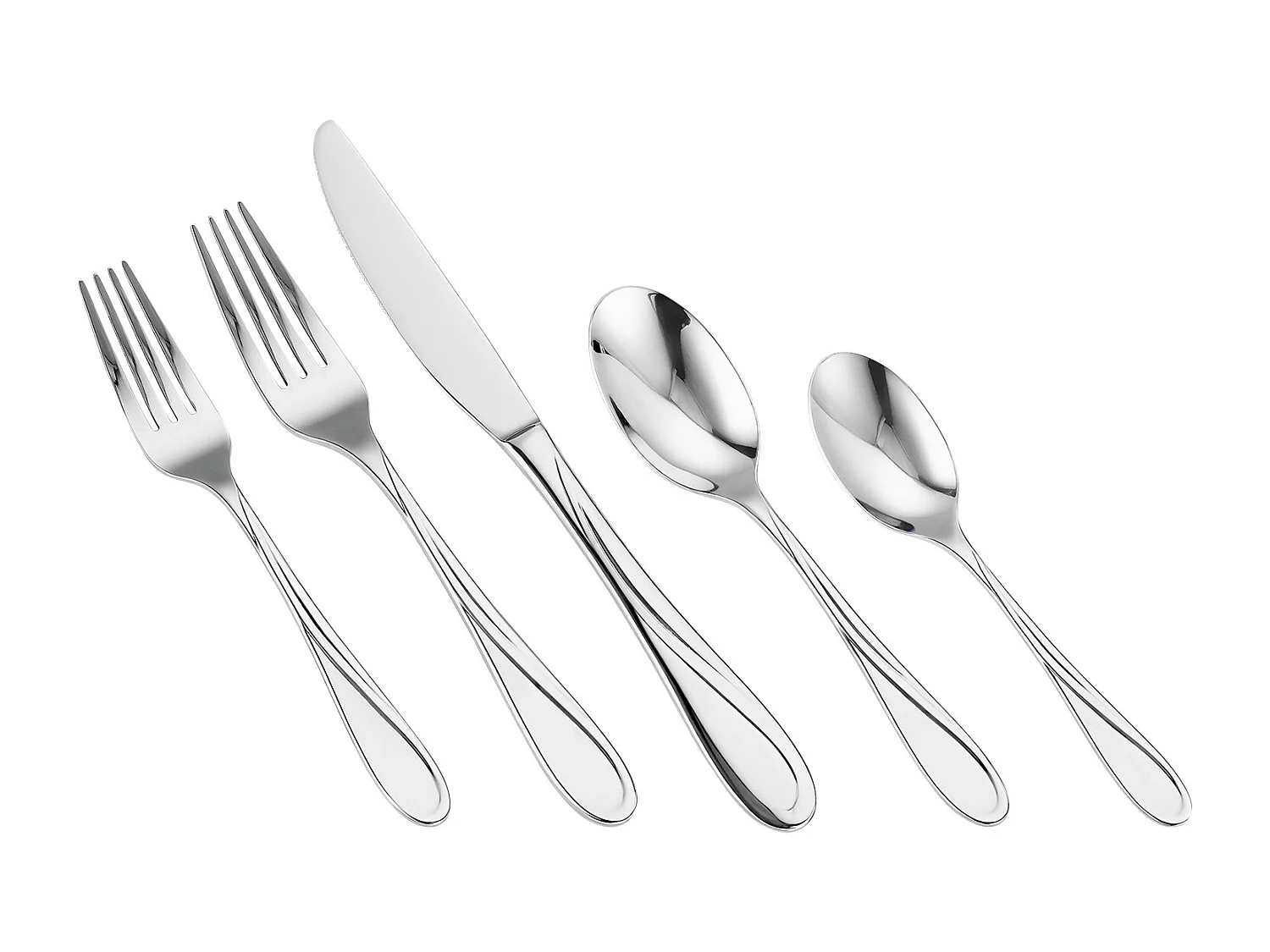 Ensemble de Couverts SucceBuy Ménagère 45 Pièces en Acier Inoxydable, Couverts pour 8 Personnes, Ustensiles de Cuisine.