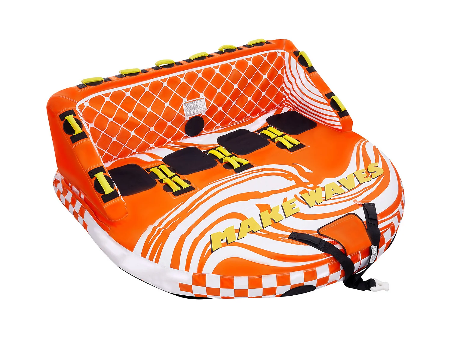 Bouée Tractée, SucceBuy Tube Tractable pour la Navigation de Plaisance, Tube Tractable Gonflable pour Sports Nautiques pour 1 à 4 Passagers