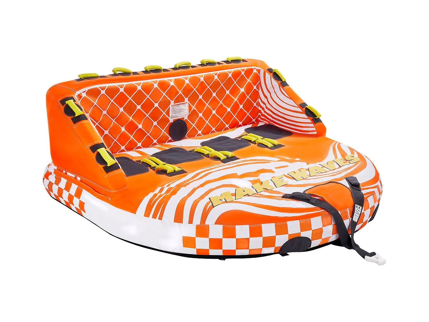 Bouée Tractée, SucceBuy Tube Tractable pour la Navigation de Plaisance, Tube Tractable Gonflable pour Sports Nautiques pour 1 à 4 Passagers