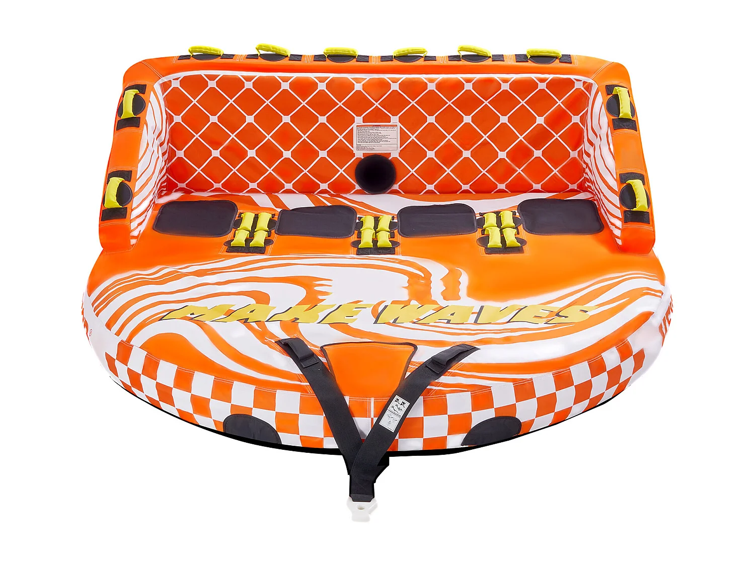 Tubo Remolcable SucceBuy para Navegación, Flotador Remolcable Inflable para Deportes Acuáticos de 1 a 4 Pasajeros