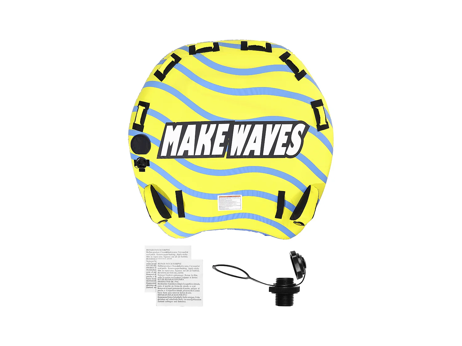 Towable Tube, SucceBuy Towable Tube für 1 bis 3 Passagiere, Aufblasbar, 231 kg, Nylonhülle, EVA-Griffe