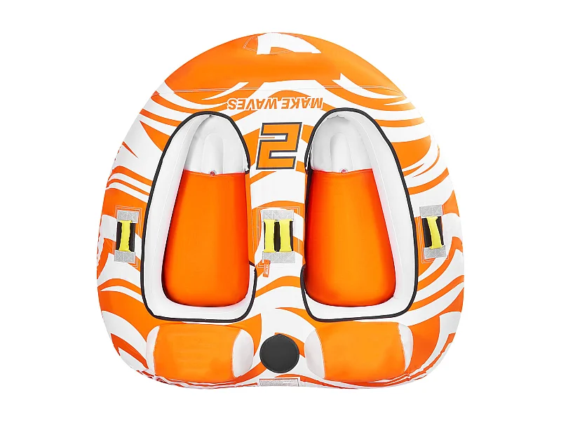 Towable Tube, SucceBuy Towable Tubes zum Bootfahren, Aufblasbare Towable Tubes für 2 Personen mit 2 Cockpits