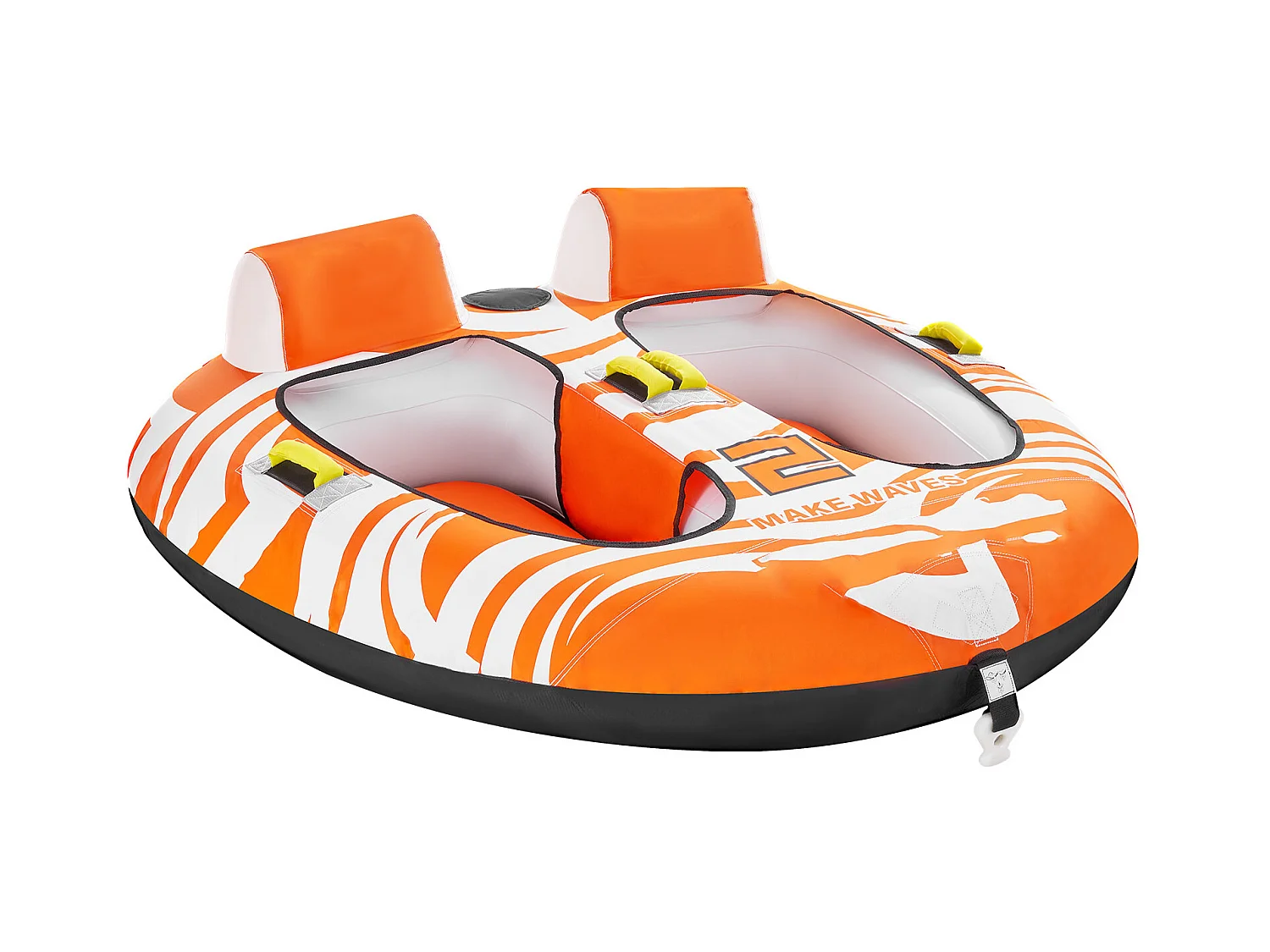 Bouée Tractée, SucceBuy Tubes Tractables pour la Navigation de Plaisance, Bouées Tractables Gonflables pour 2 Personnes avec 2 Cockpits