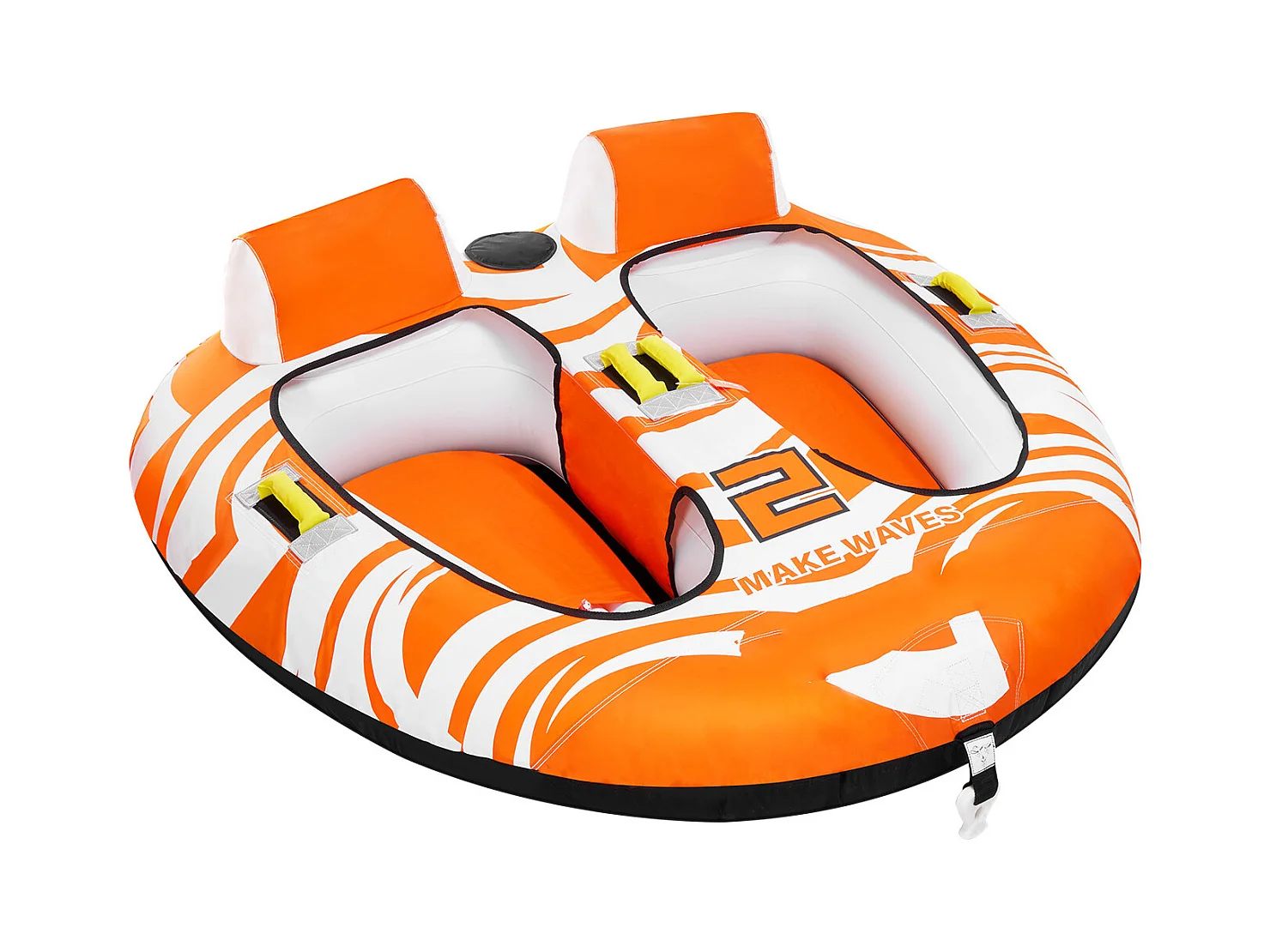 Bouée Tractée, SucceBuy Tubes Tractables pour la Navigation de Plaisance, Bouées Tractables Gonflables pour 2 Personnes avec 2 Cockpits