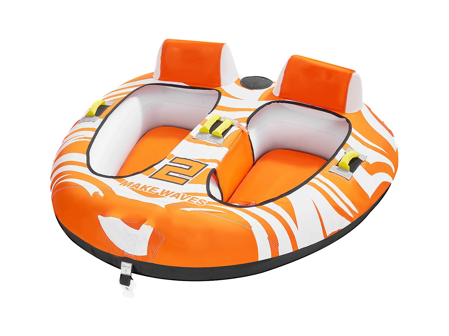 Bouée Tractée, SucceBuy Tubes Tractables pour la Navigation de Plaisance, Bouées Tractables Gonflables pour 2 Personnes avec 2 Cockpits