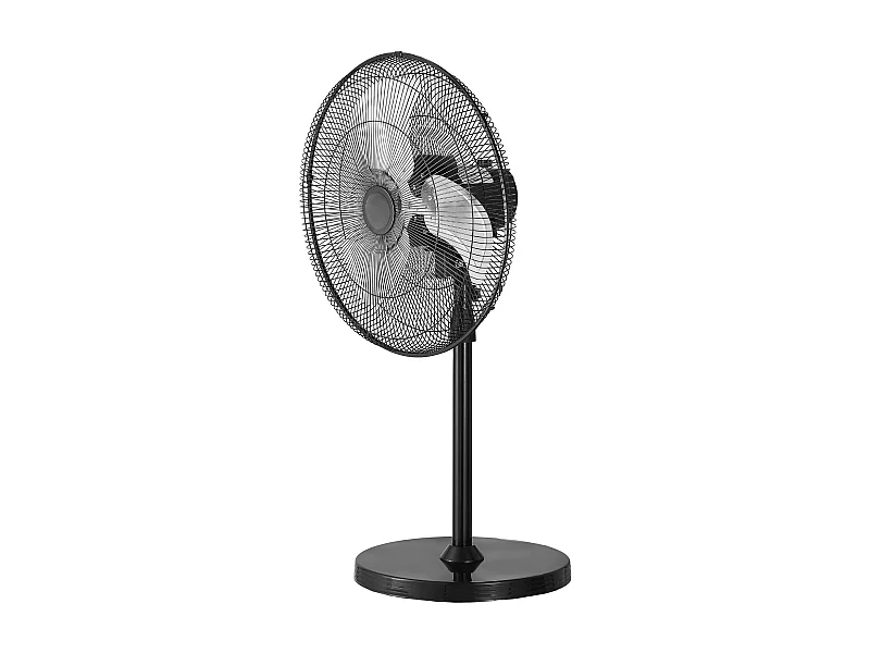 Ventilateur SucceBuy 570mm Ventilateur sur Pied avec 3 Vitesses, Réglable en Hauteur 110,5-138cm