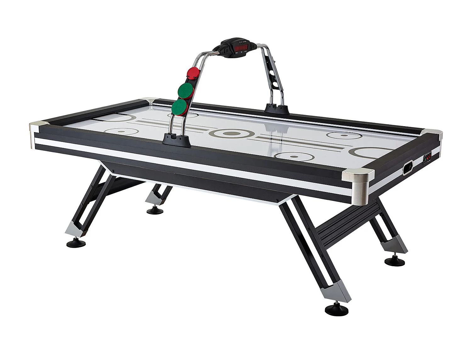 Table de Air Hockey, SucceBuy Table d'Air Hockey avec Score LED, Accessoires Inclus