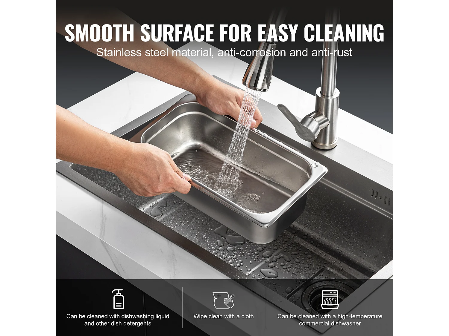 Casseruole d'Albergo SucceBuy, In Lotto da 8, Alte 15 cm, in Acciaio Inossidabile con Coperchio