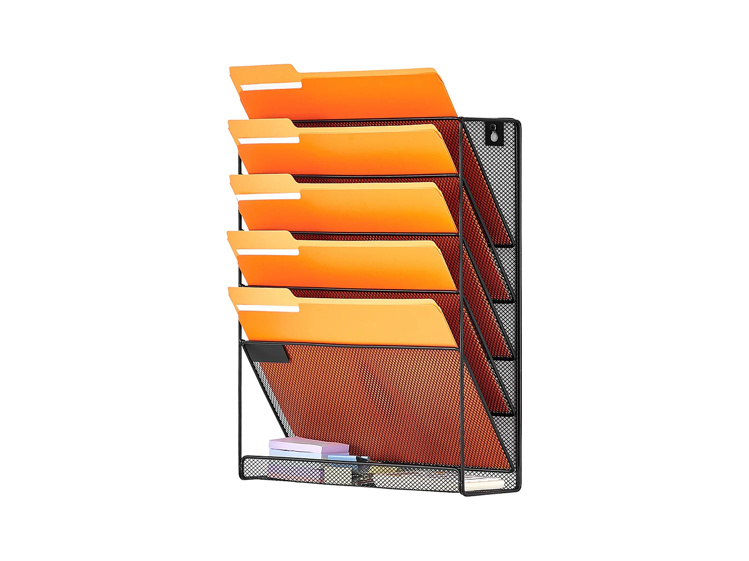 Support Mural SucceBuy pour Dossiers, Support Mural en Maille, 1 Pièce, 6 Poches, pour Bureau/École
