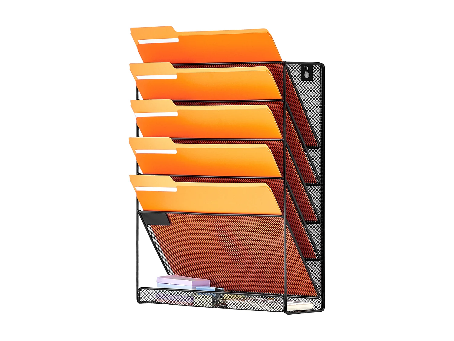 Support Mural SucceBuy pour Dossiers, Support Mural en Maille, 1 Pièce, 6 Poches, pour Bureau/École
