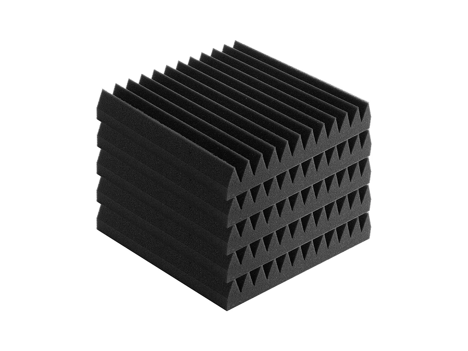 Panneaux en Mousse Acoustique SucceBuy Panneaux en Mousse Acoustique, Lot de 50, 30.48 x 30.48 x 5.08 cm pour Murs et Plafonds de Studio