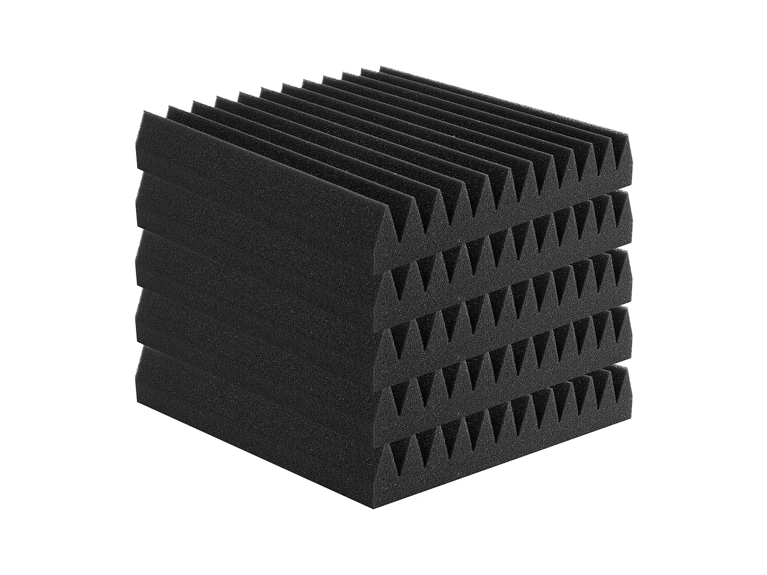 Panneaux en Mousse Acoustique SucceBuy Panneaux en Mousse Acoustique, Lot de 50, 30.48 x 30.48 x 5.08 cm pour Murs et Plafonds de Studio