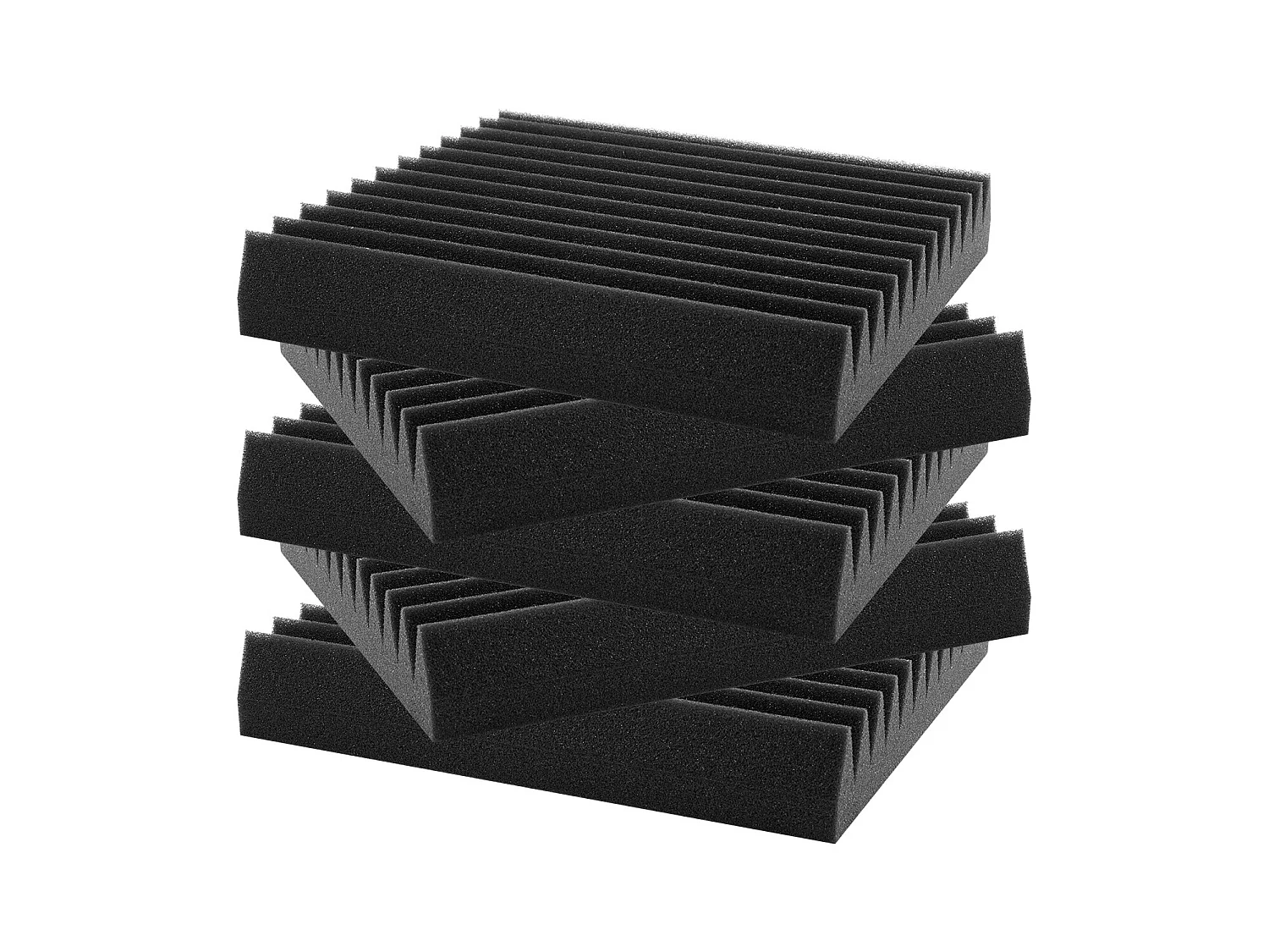 Panneaux en Mousse Acoustique SucceBuy Panneaux en Mousse Acoustique, Lot de 50, 30.48 x 30.48 x 5.08 cm pour Murs et Plafonds de Studio