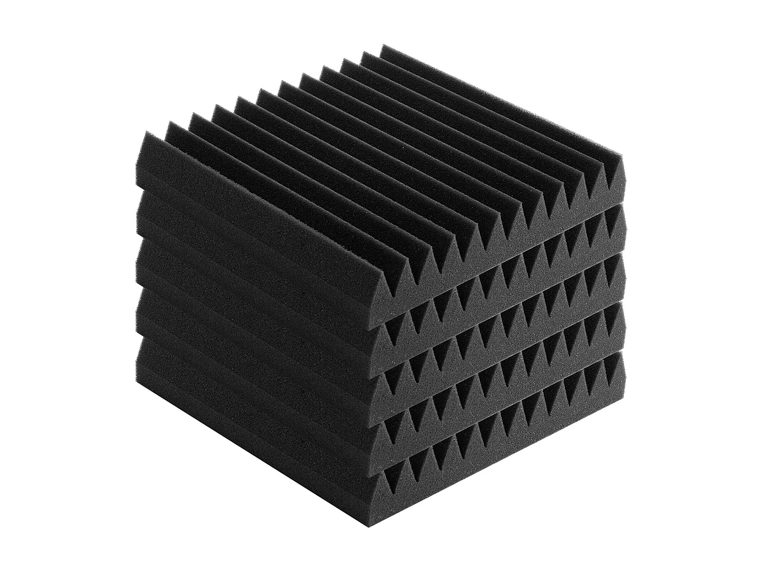 Panneaux en Mousse Acoustique SucceBuy Panneaux en Mousse Acoustique, Lot de 50, 30.48 x 30.48 x 5.08 cm pour Murs et Plafonds de Studio