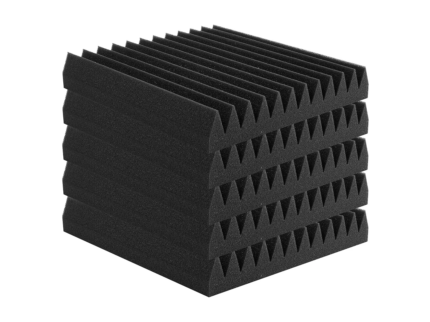 Panneaux en Mousse Acoustique SucceBuy Panneaux en Mousse Acoustique, Lot de 50, 30.48 x 30.48 x 5.08 cm pour Murs et Plafonds de Studio