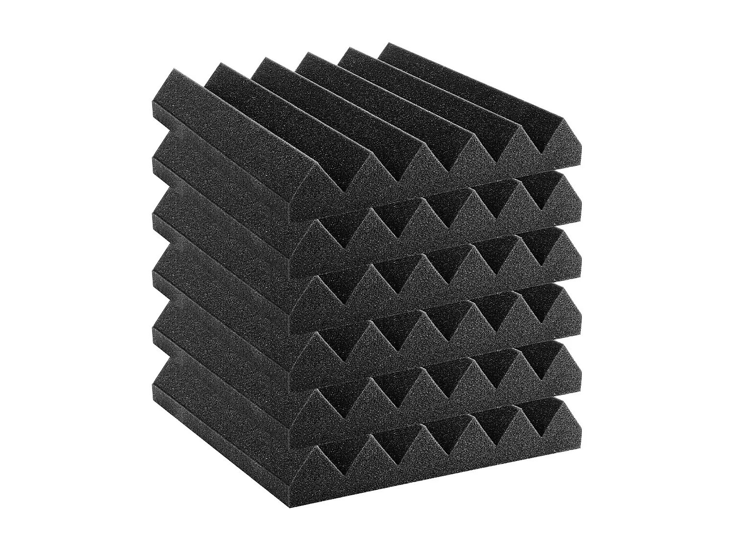 Panneaux en Mousse Acoustique SucceBuy Lot de 24 Panneaux en Mousse Acoustique 30.48 x 30.48 x 5.08 cm, Adhésif pour Studio