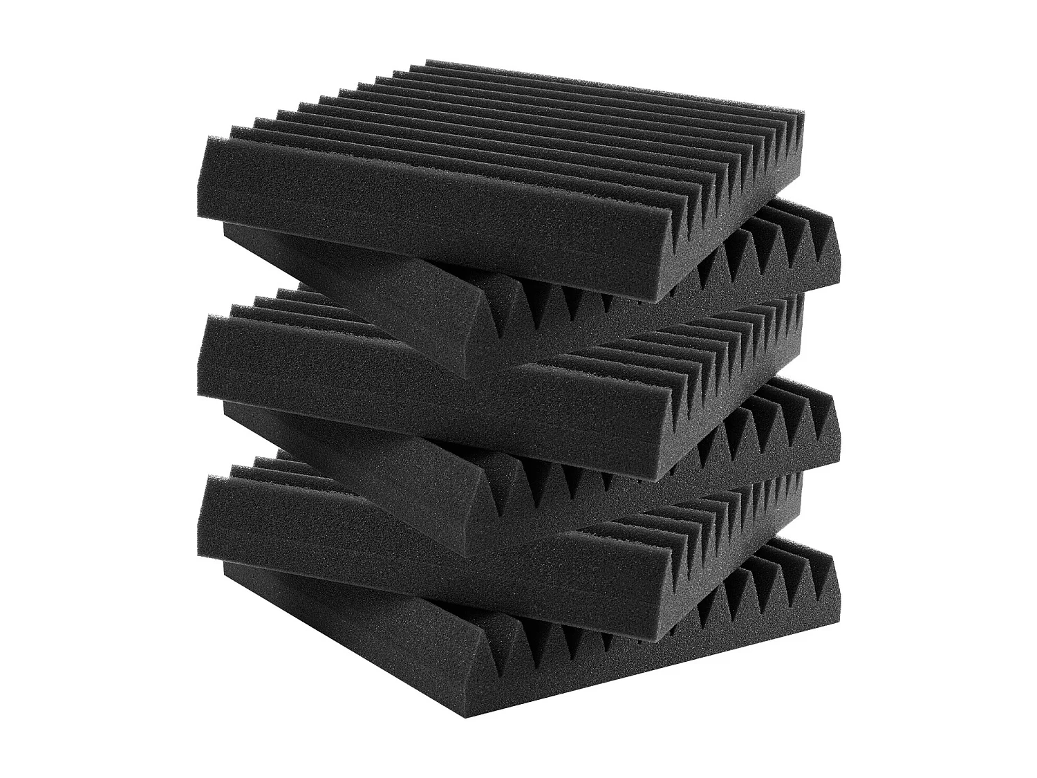 Panneaux en Mousse Acoustique SucceBuy Lot de 24 Panneaux en Mousse Acoustique 30.48 x 30.48 x 5.08 cm, Adhésif pour Studio