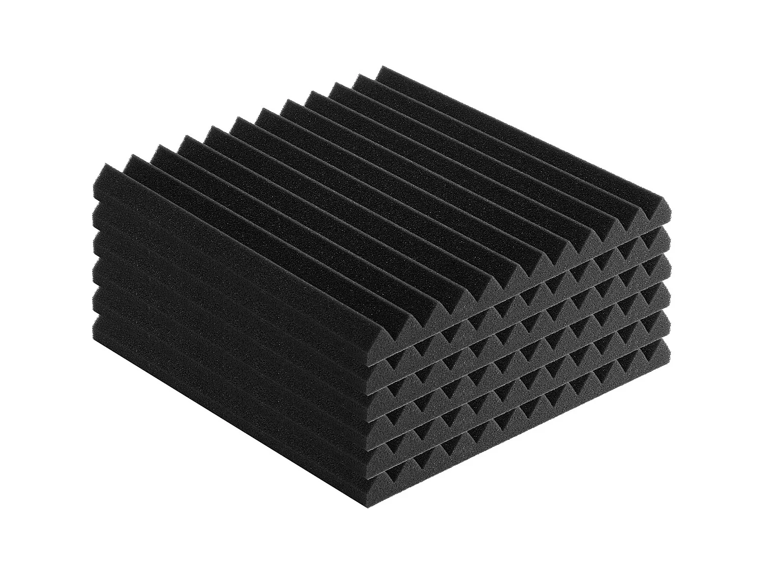 Panneaux en Mousse Acoustique SucceBuy Panneaux en Mousse Acoustique, Lot de 48, 30.48 x 30.48 x 2.54 cm, Adhésif pour Mur et Plafond