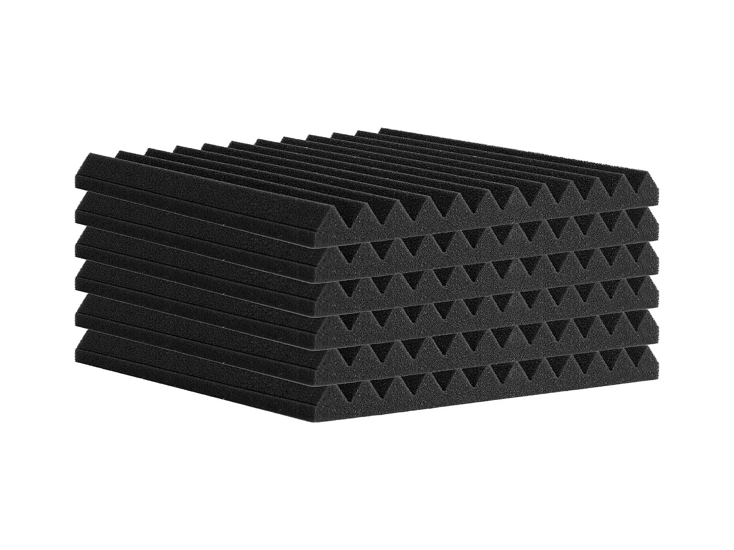 Panneaux en Mousse Acoustique SucceBuy Panneaux en Mousse Acoustique, Lot de 48, 30.48 x 30.48 x 2.54 cm, Adhésif pour Mur et Plafond