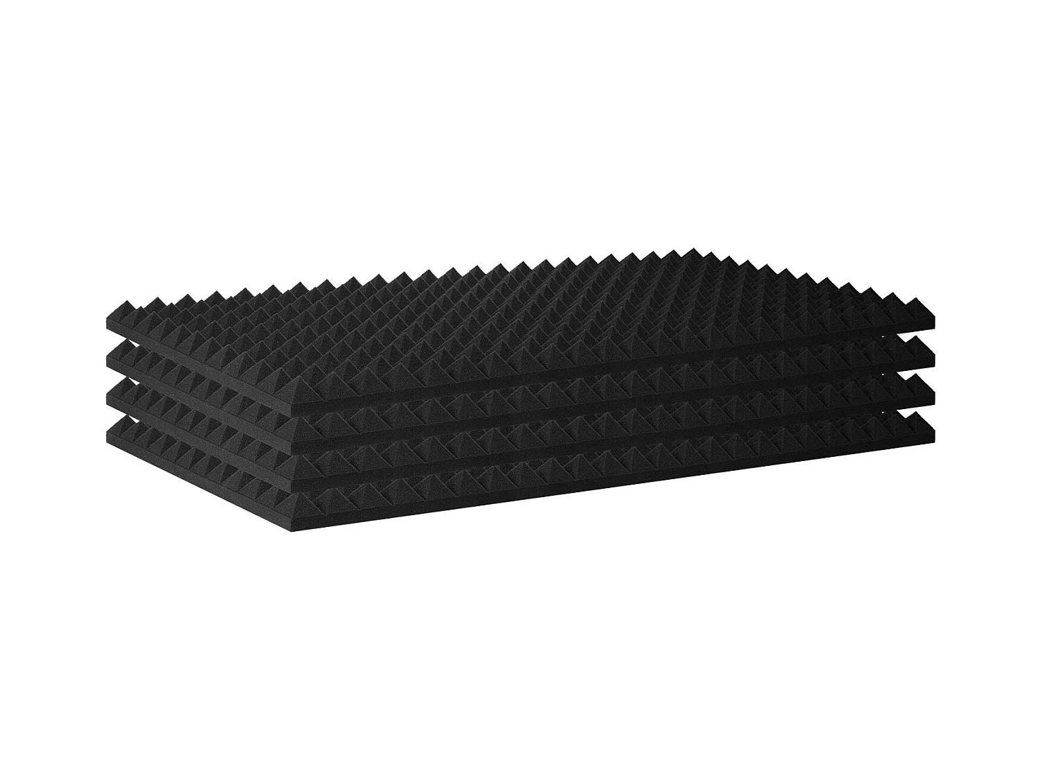 Panneaux en Mousse Acoustique SucceBuy Panneaux en Mousse Acoustique, Lot de 4, 121.92 x 60.96 x 5.08 cm pour Mur et Plafond de Studio