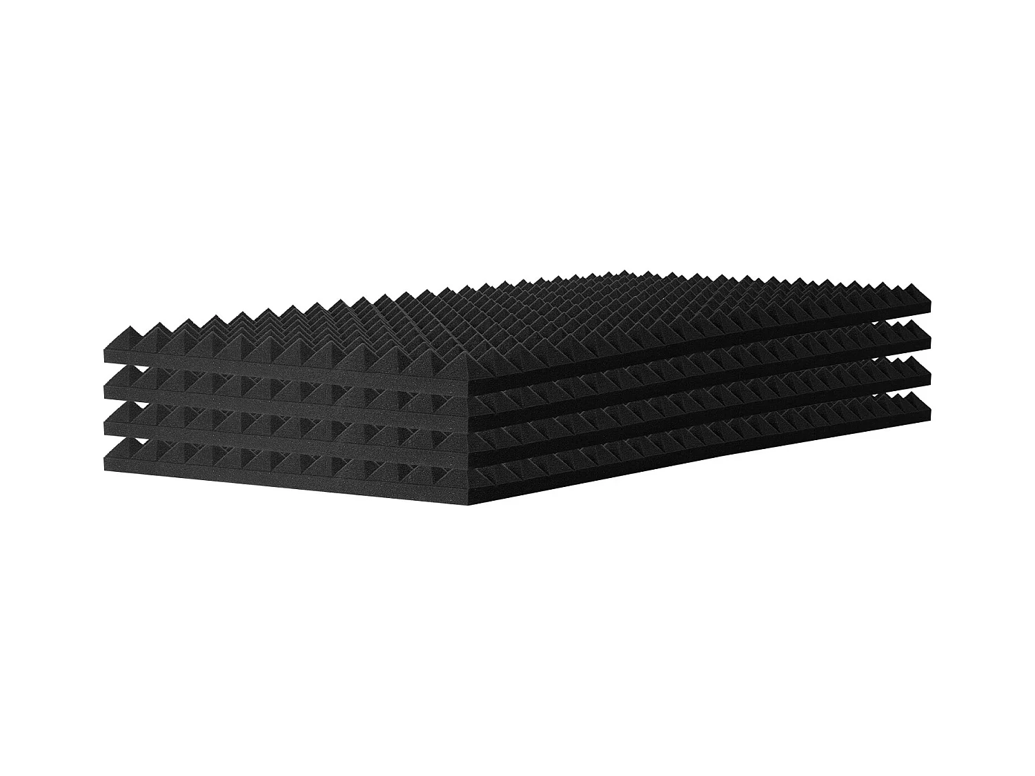 Panneaux en Mousse Acoustique SucceBuy Panneaux en Mousse Acoustique, Lot de 4, 121.92 x 60.96 x 5.08 cm pour Mur et Plafond de Studio