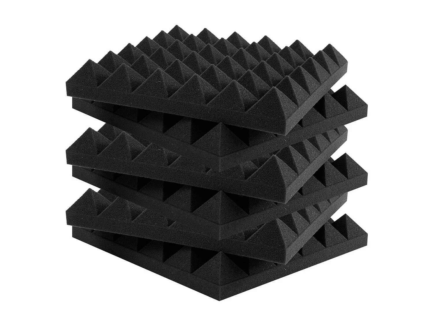 Panneaux en Mousse Acoustique SucceBuy Lot de 24 Panneaux en Mousse Acoustique 30.48 x 30.48 x 5.08 cm pour Studio