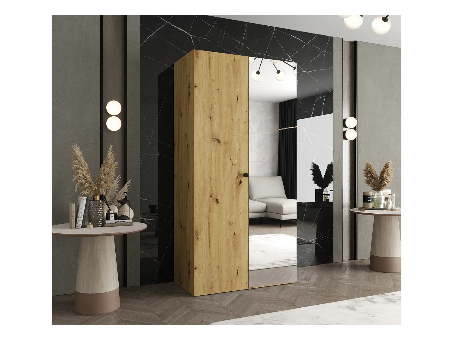 Kleerkast Parma 2 202/100/52 2-deurs (artisan)